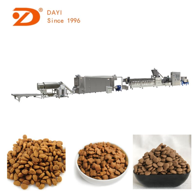 dog food making machine good sale double screw extruder
